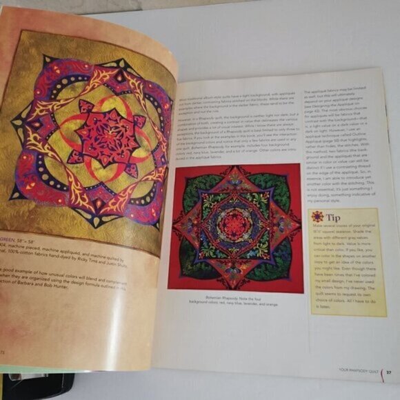 Ricky Tims' Rhapsody Quilts Book Quilting Techniques Applique Patterns Piecing - Picture 6 of 8